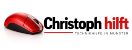 Christoph hilft – Technikhilfe in Münster, Logo mit roter Computermaus